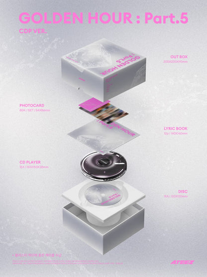 (PREVENTA) ATEEZ - 14th mini album - GOLDEN HOUR: PART.5 (CDP VER.)