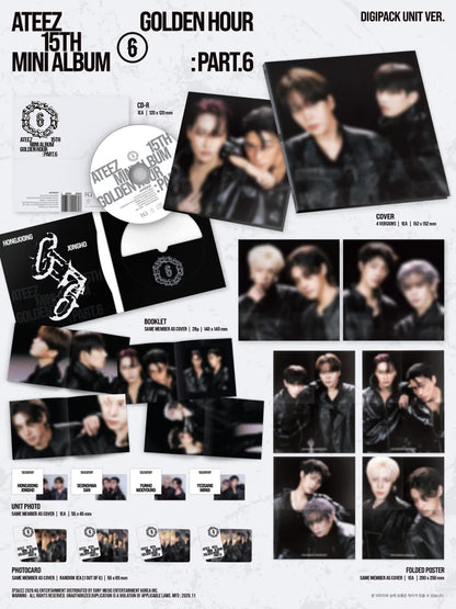 (PREVENTA) ATEEZ - 15TH MINI ALBUM [GOLDEN HOUR : Part.6] + SOUNDWAVE GIFT