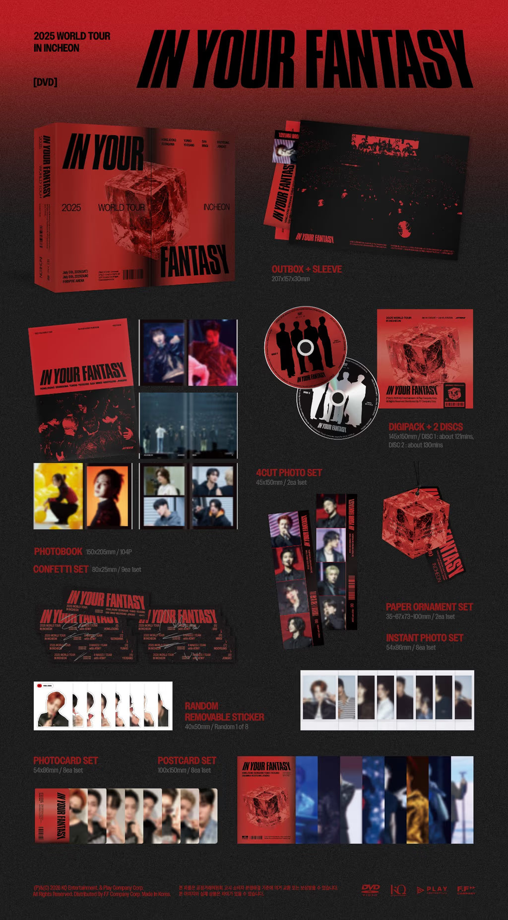 (PREVENTA) ATEEZ - 2025 WORLD TOUR [IN YOUR FANTASY] IN INCHEON DVD