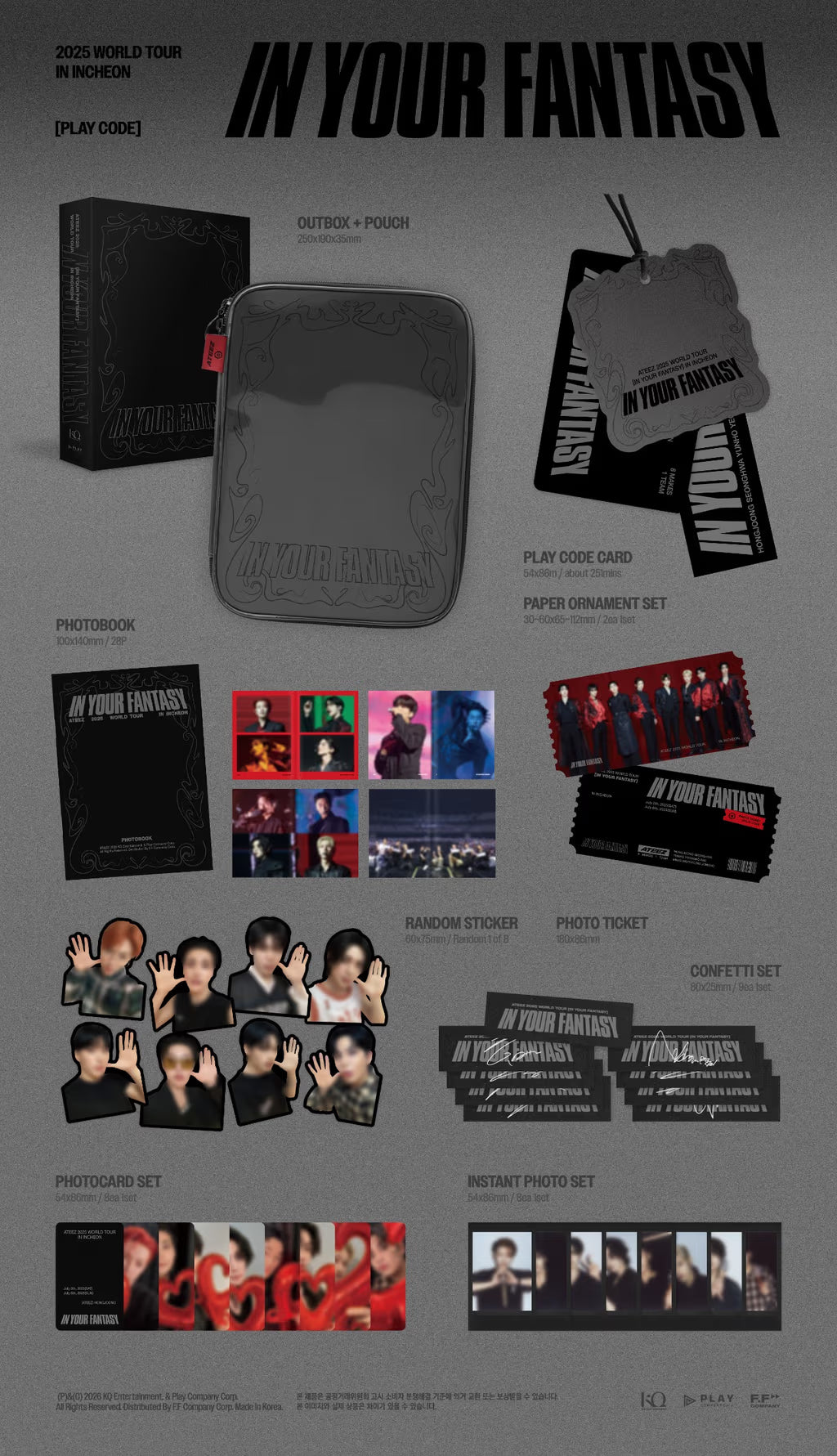 (PREVENTA) ATEEZ - 2025 WORLD TOUR [IN YOUR FANTASY] IN INCHEON PLAYCODE