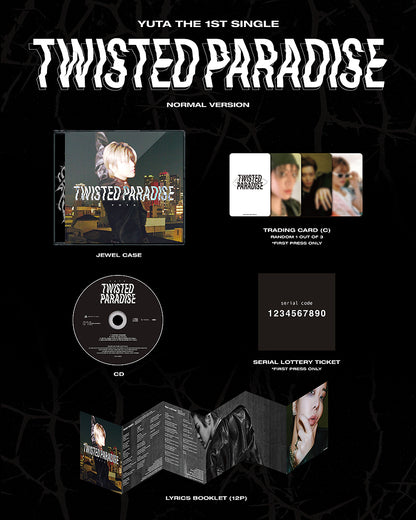YUTA - The 1st Single [TWISTED PARADISE] + TOWER RECORDS JAPAN GIFT