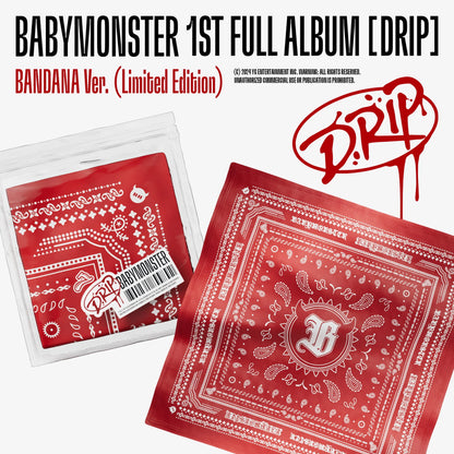 BABYMONSTER - 1st FULL ALBUM [DRIP] BANDANA Ver. (Limited Edition)