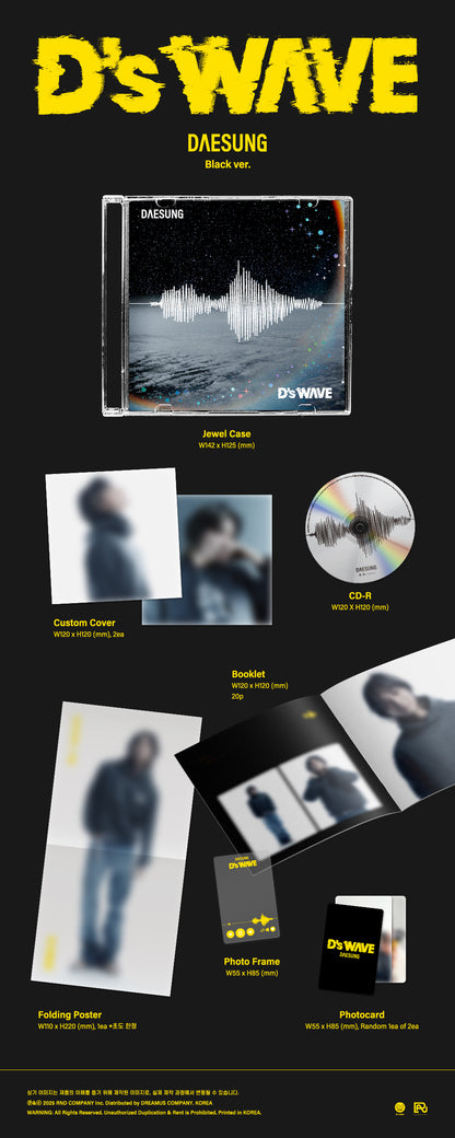 (PREVENTA) DAESUNG - 1st Mini Album [D’s WAVE]