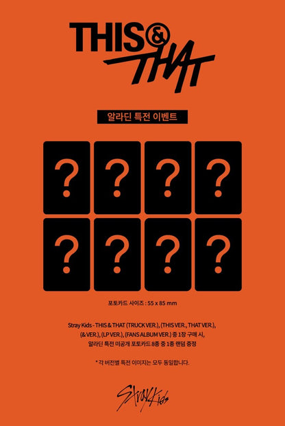 (PREVENTA) STRAY KIDS - mini album [THIS & THAT] + ALADIN SHOP GIFT