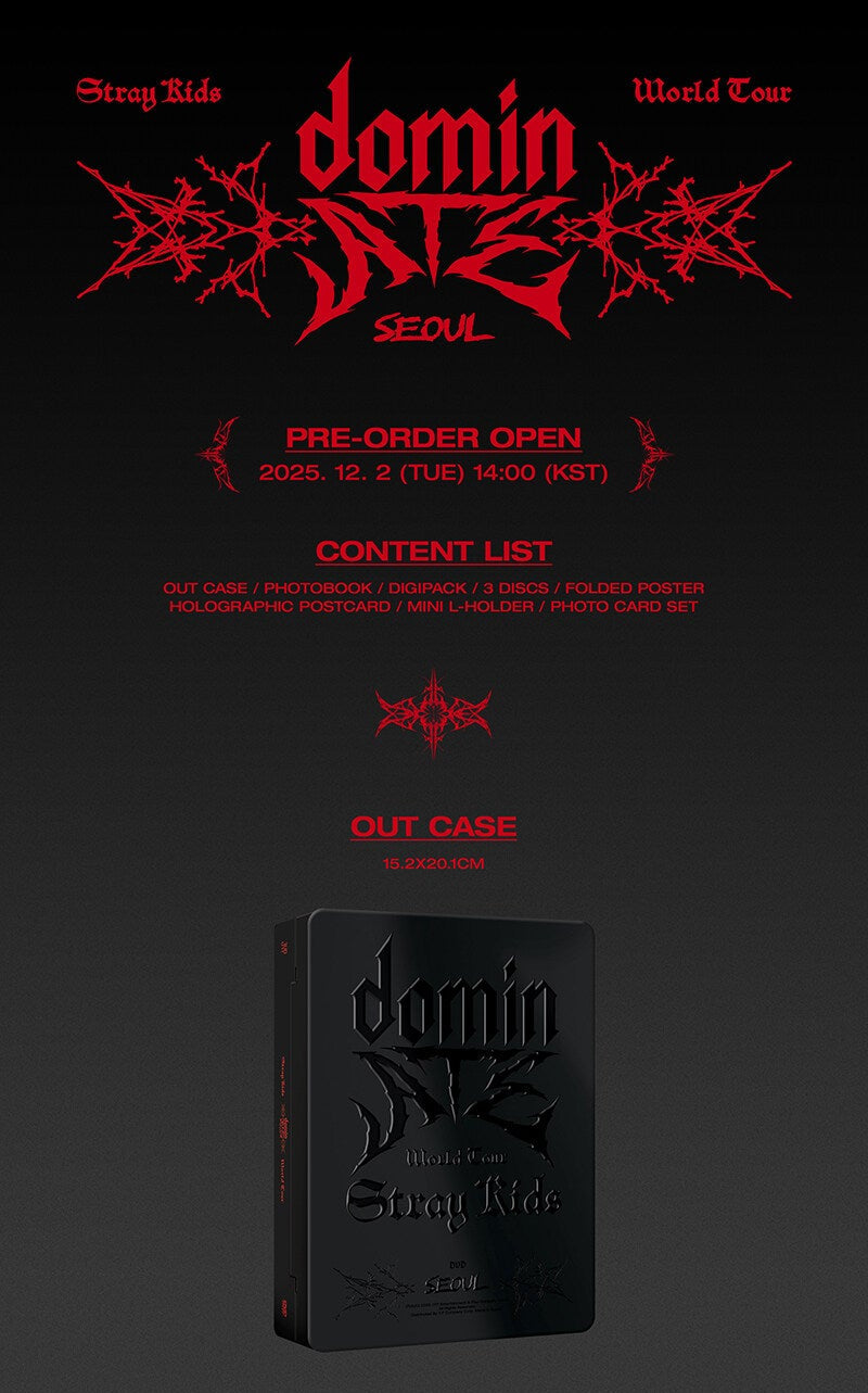 (PREVENTA) STRAY KIDS - World Tour [dominATE SEOUL] DVD + FANS SHOP GIFT