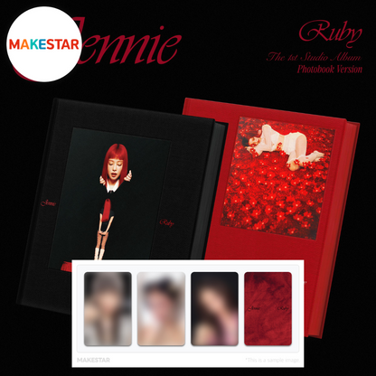 JENNIE - 1st Studio Album [RUBY] (PHOTOBOOK) + MAKESTAR GIFT