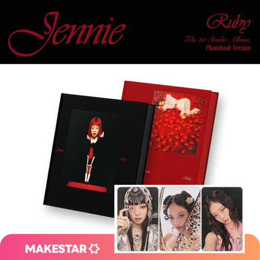 JENNIE - 1st Studio Album [RUBY] (PHOTOBOOK) + MAKESTAR GIFT