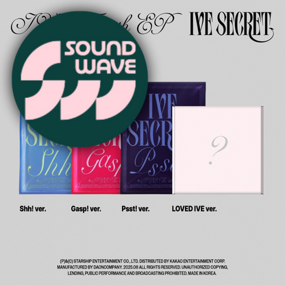 (PREVENTA) IVE - THE 4TH EP [IVE SECRET] + SOUNDWAVE GIFT