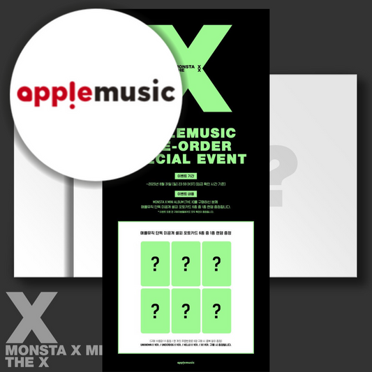 (PREVENTA) MONSTA X - 13TH MINI ALBUM [THE X] + APPLEMUSIC GIFT