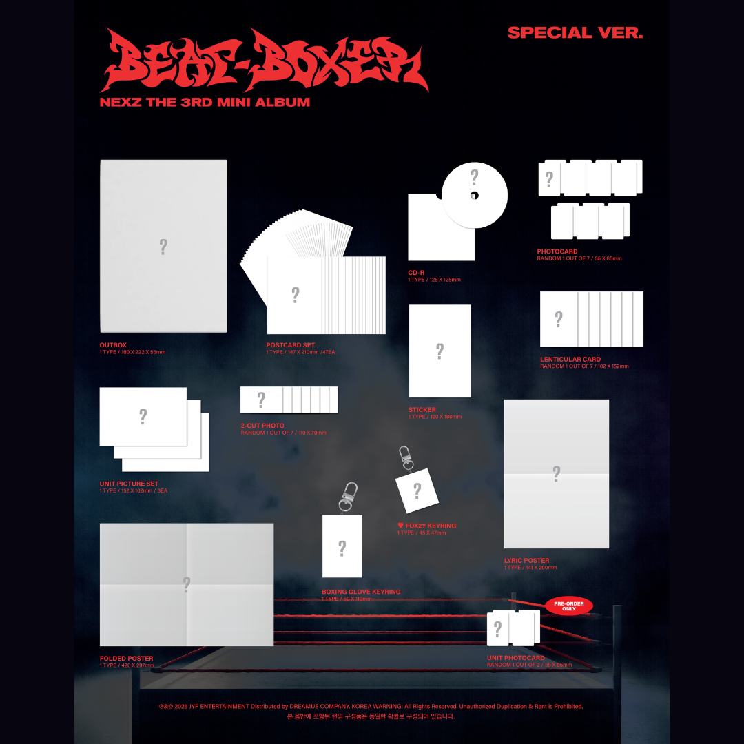 (PREVENTA) NEXZ - 3rd MINI ALBUM [Beat-Boxer] + FANS (JYP) GIFT