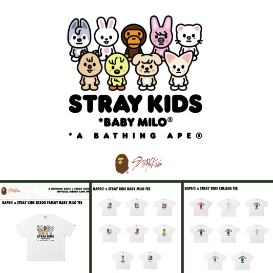 (PREVENTA) SKZ X BAPE - STRAY KIDS X BATHING APE GOODS