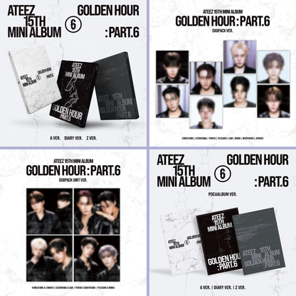 (PREVENTA) ATEEZ - 15TH MINI ALBUM [GOLDEN HOUR : Part.6]