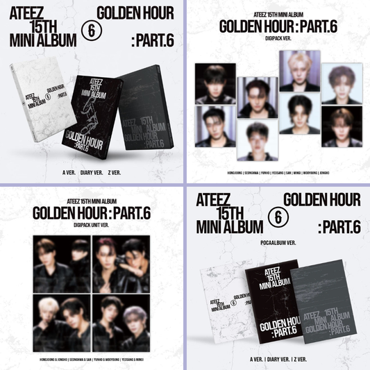 (PREVENTA) ATEEZ - 15TH MINI ALBUM [GOLDEN HOUR : Part.6]