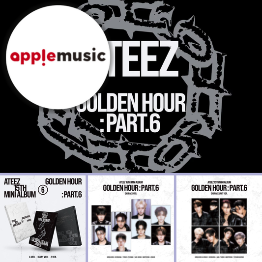 (PREVENTA) ATEEZ - 15TH MINI ALBUM [GOLDEN HOUR : Part.6] + APPLEMUSIC GIFT