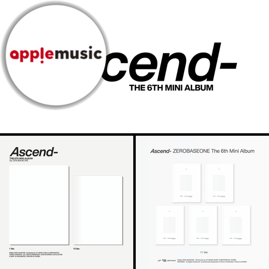 (PREVENTA) ZEROBASEONE - The 6th Mini Album [Ascend-] + APPLEMUSIC GIFT