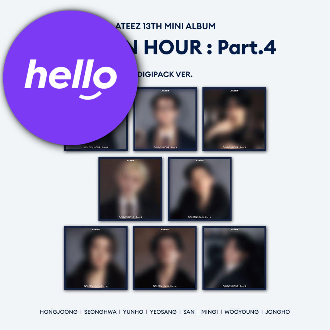 (PREVENTA) ATEEZ - 13TH MINI ALBUM [GOLDEN HOUR : Part.4] (DIGIPACK) + HELLOLIVE GIFT