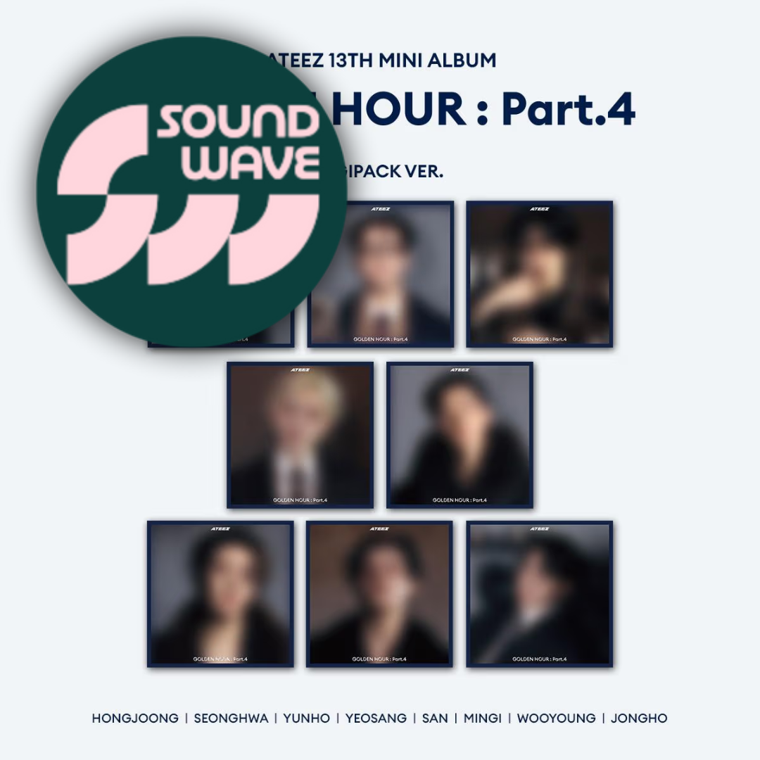 (PREVENTA) ATEEZ - 13TH MINI ALBUM [GOLDEN HOUR : Part.4] (DIGIPACK) + SOUNDWAVE GIFT