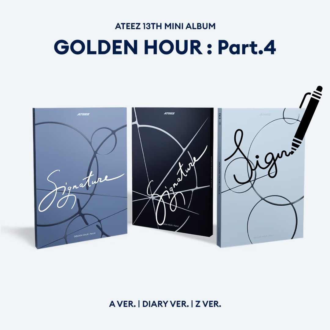 (PREVENTA) ATEEZ - 13TH MINI ALBUM [GOLDEN HOUR : Part.4] + SIGNED