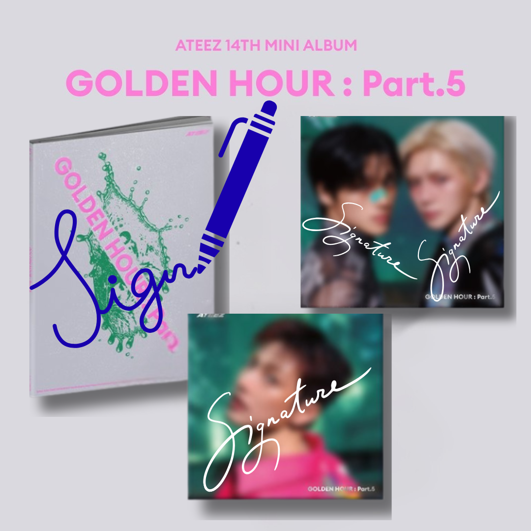 (PREVENTA) ATEEZ - 14th mini album - GOLDEN HOUR: PART.5 (AUTOGRAFIADOS) SIGNED