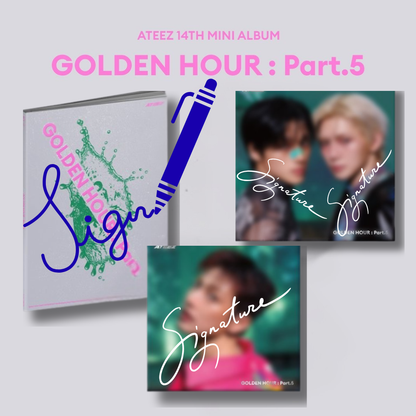 (PREVENTA) ATEEZ - 14th mini album - GOLDEN HOUR: PART.5 (AUTOGRAFIADOS) SIGNED