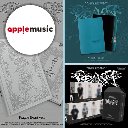 (PREVENTA) ALPHA DRIVE ONE - 2ND ALBUM [UNBREAKABLE : 少年BEAST] + APPLEMUSIC GIFT
