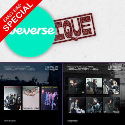 (PREVENTA) P1HARMONY - 9th Mini Album [UNIQUE] + WEVERSE EARLY-BIRD GIFT