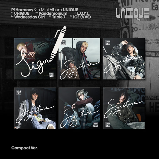 (PREVENTA) P1HARMONY - 9th Mini Album [UNIQUE] COMPACT - SIGNED