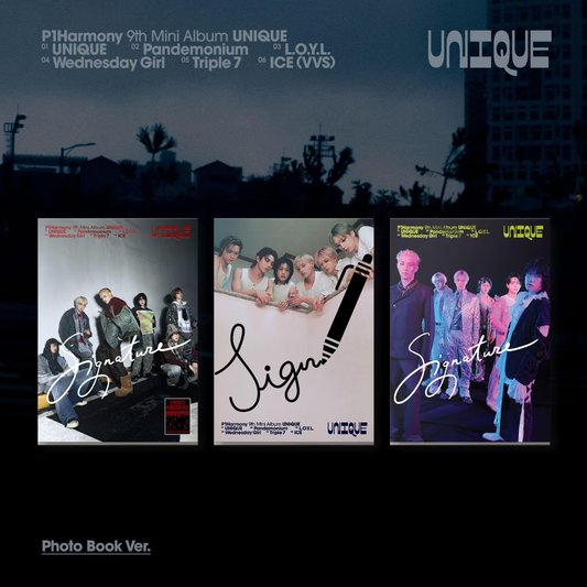 (PREVENTA) P1HARMONY - 9th Mini Album [UNIQUE] PHOTOBOOK - SIGNED