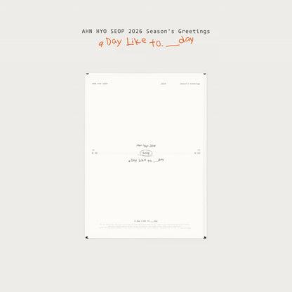 (PREVENTA) AHN HYO SEOP - 2026 Season's Greetings