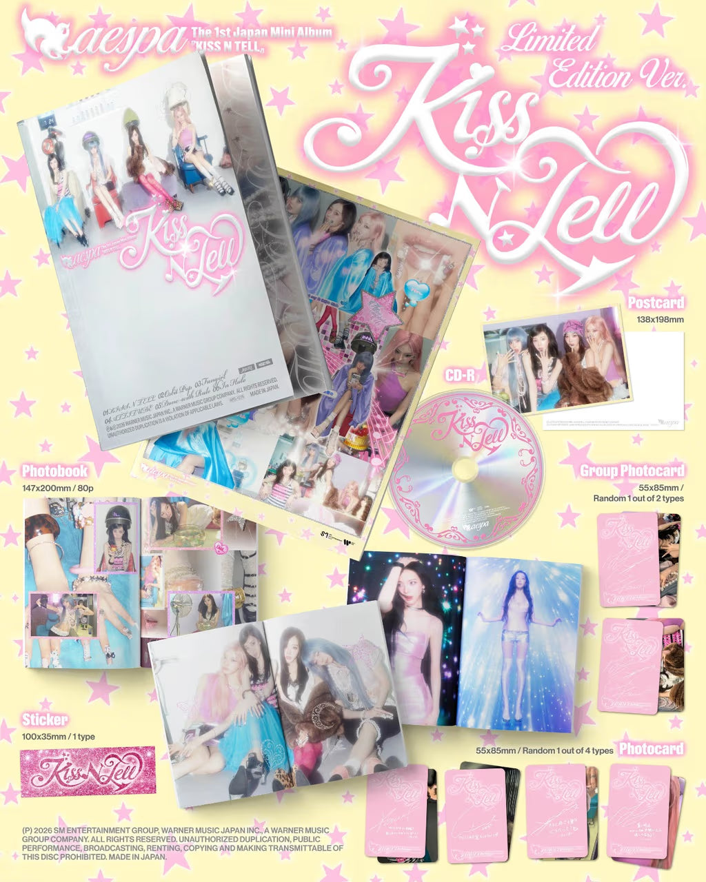 (PREVENTA) aespa - Japan 1st Mini Album [Kiss N Tell]