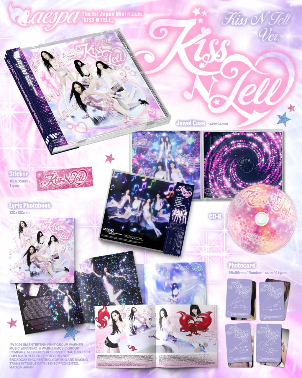 (PREVENTA) aespa - Japan 1st Mini Album [Kiss N Tell]