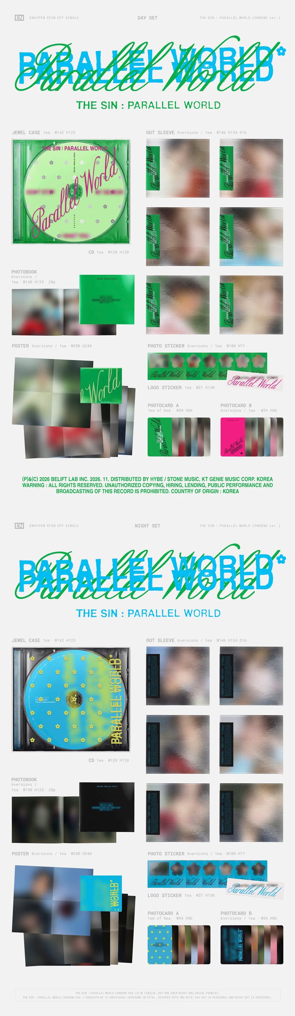 (PREVENTA) ENHYPEN - Spin Off Single Album [THE SIN : PARALLEL WORLD] + WEVERSE GIFT