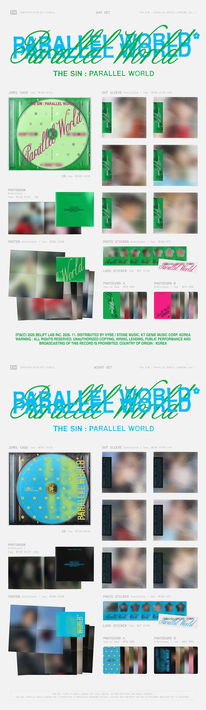 (PREVENTA) ENHYPEN - Spin Off Single Album [THE SIN : PARALLEL WORLD] + WEVERSE GIFT