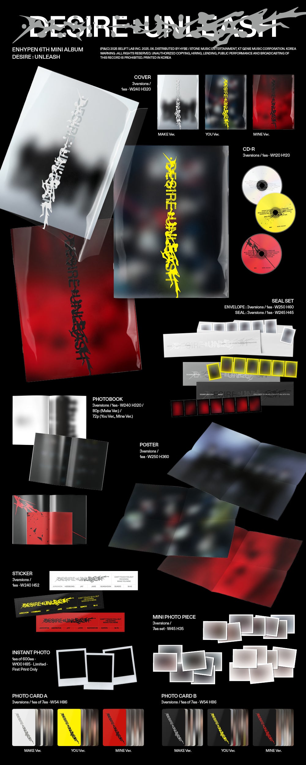 (PREVENTA) ENHYPEN - 6th Mini Album [DESIRE : UNLEASH] (SIGNED EXCLUSIVE))