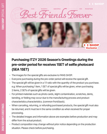(PREVENTA) JYP - 2026 SEASON'S GREETINGS + FANS SHOP GIFT