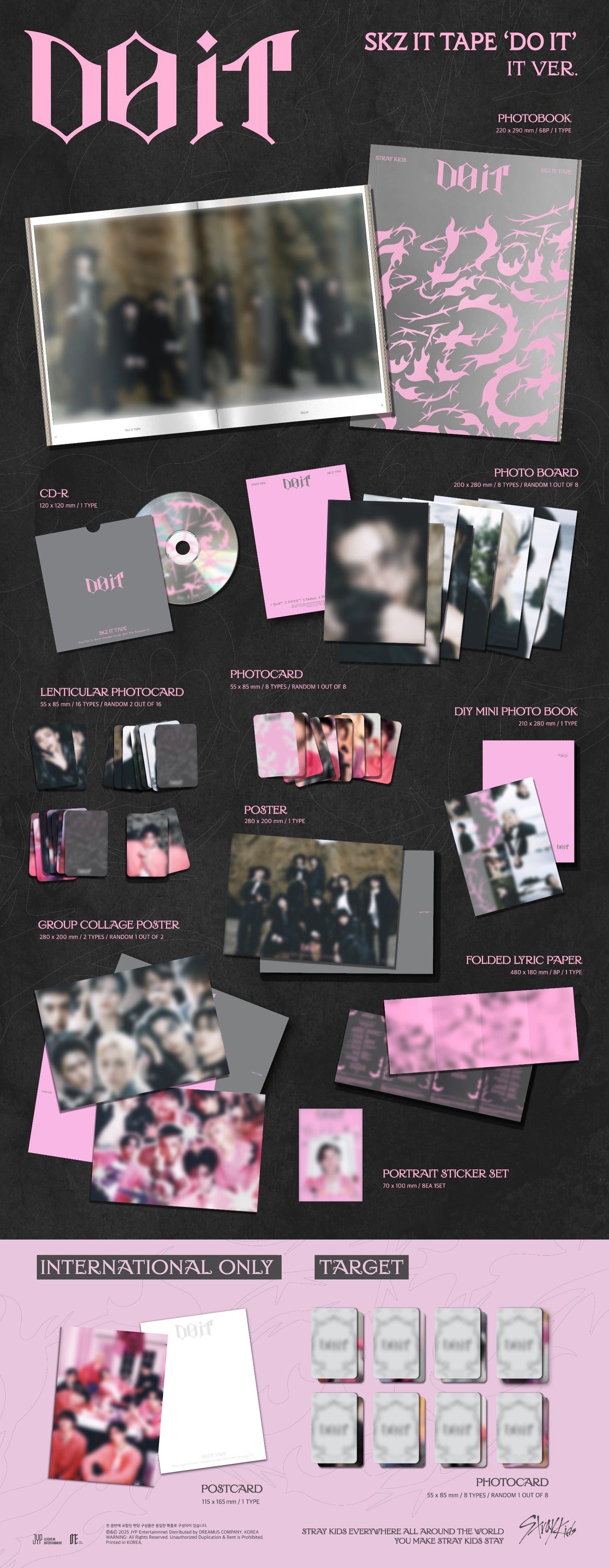 STRAY KIDS - IT TAPE [DO IT] (TARGET EXCLUSIVE)