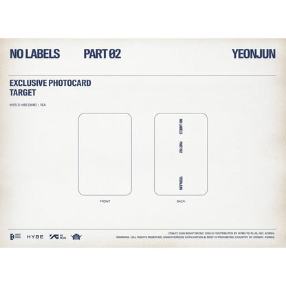(PREVENTA) (TXT) YEONJUN - 'NO LABELS: PART 02' (TARGET EXCLUSIVE)
