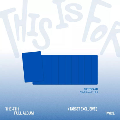 (PREVENTA) TWICE - 4th Full Album [THIS IS FOR] (TARGET EXCLUSIVE)