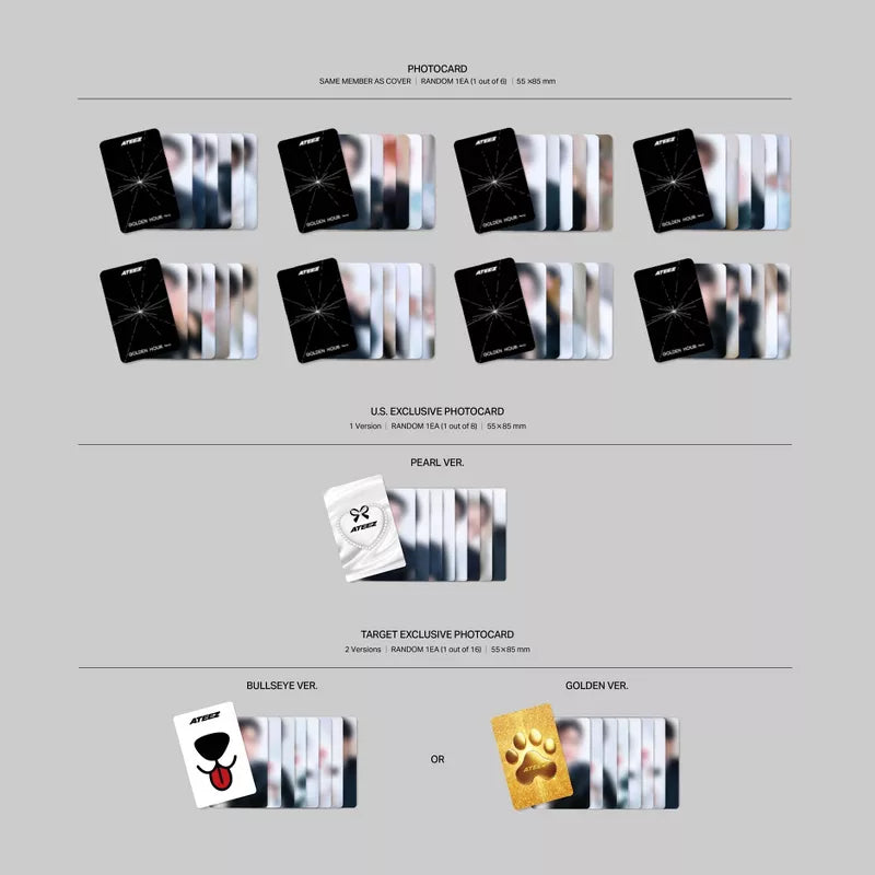 ATEEZ - 11th Mini Album [GOLDEN HOUR : Part.2] (TARGET EXCLUSIVE)