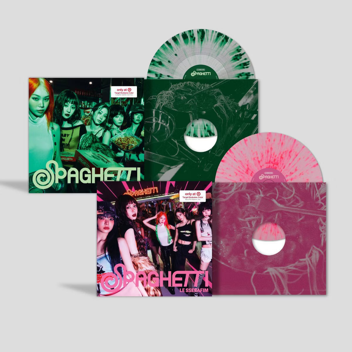(PREVENTA) LE SSERAFIM - 1st Single Album 'SPAGHETTI' Vinyl (TARGET EXCLUSIVE)