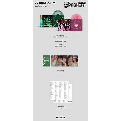 (PREVENTA) LE SSERAFIM - 1st Single Album 'SPAGHETTI' Vinyl (TARGET EXCLUSIVE)