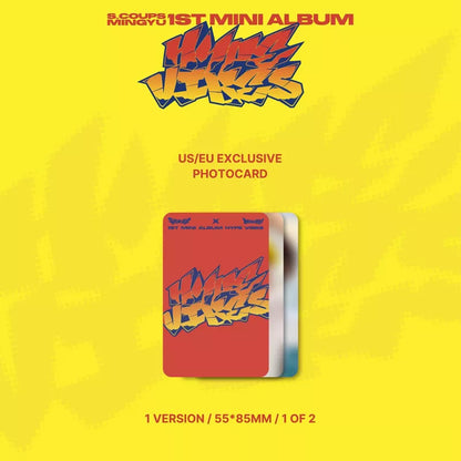 (PREVENTA) (SEVENTEEN) S.COUPS X MINGYU - 1ST MINI ALBUM [HYPE VIBES] (SIGNED)