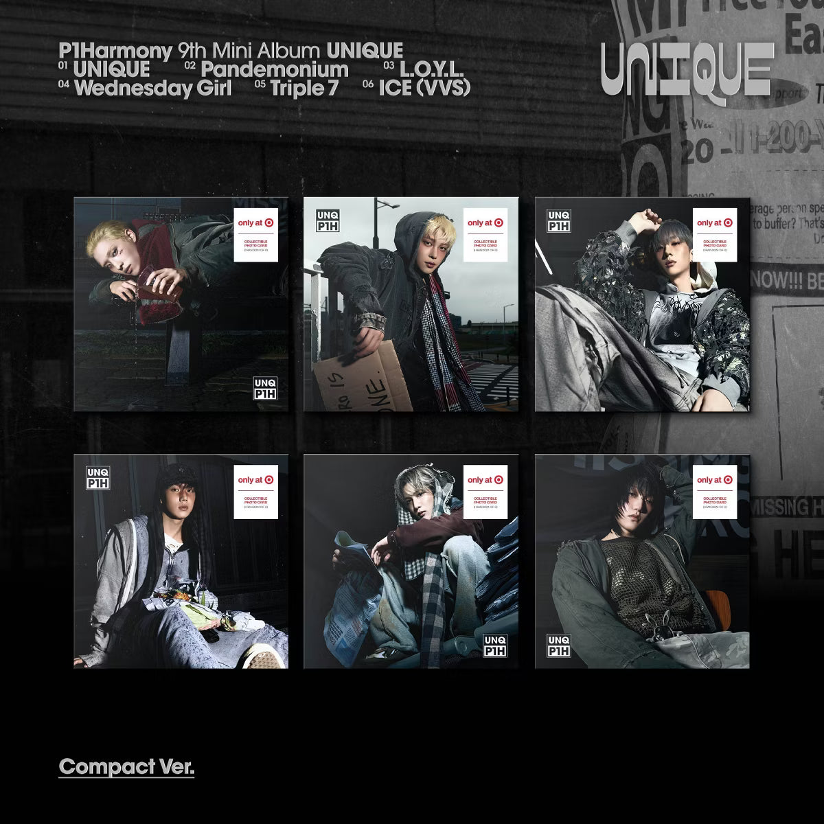 (PREVENTA) P1HARMONY - 9th Mini Album [UNIQUE] (TARGET EXCLUSIVE)