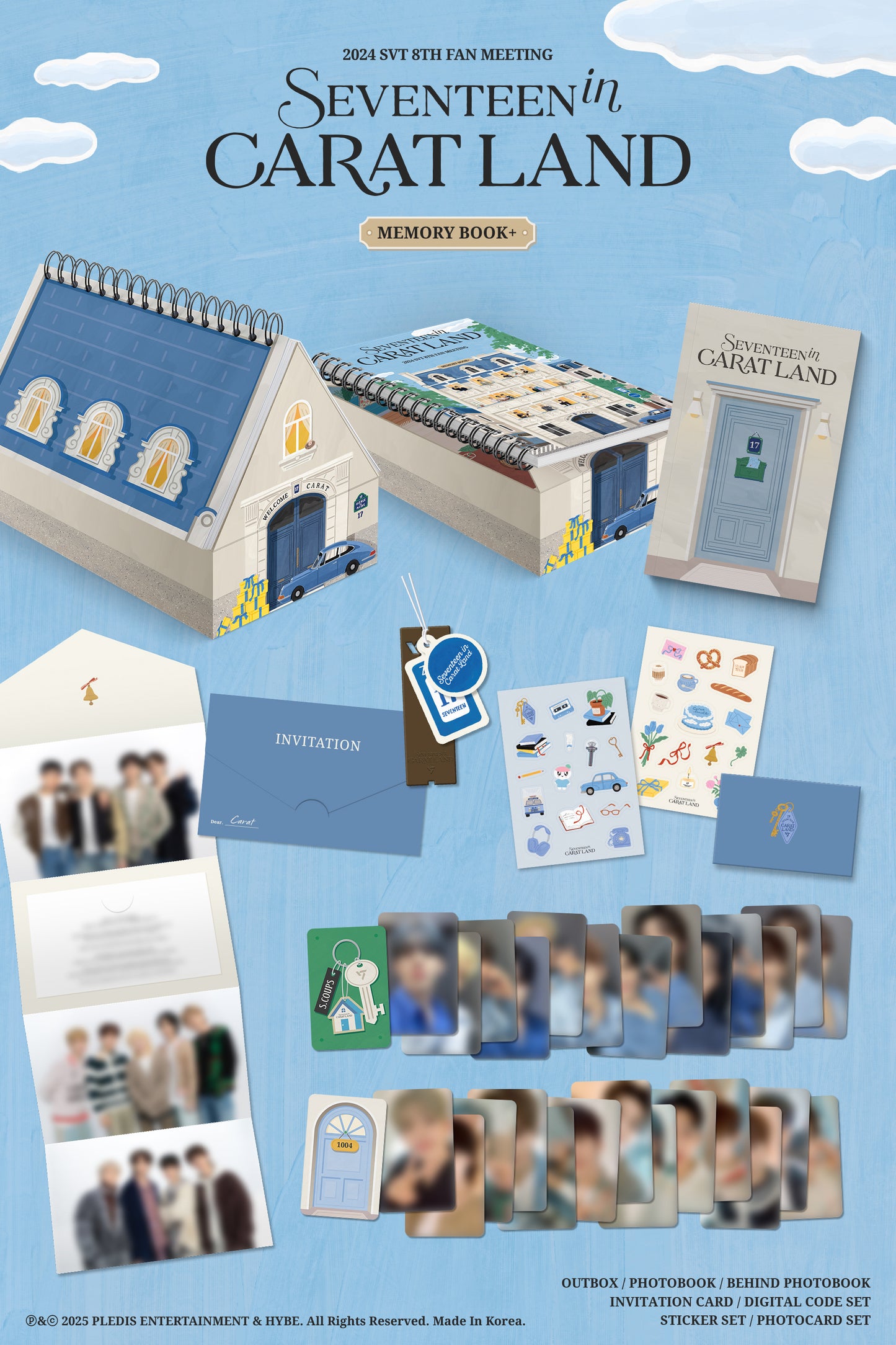 SEVENTEEN - 2024 SVT 8TH FAN MEETING [SEVENTEEN in CARAT LAND] (MEMORY BOOK+) + WEVERSE GIFT