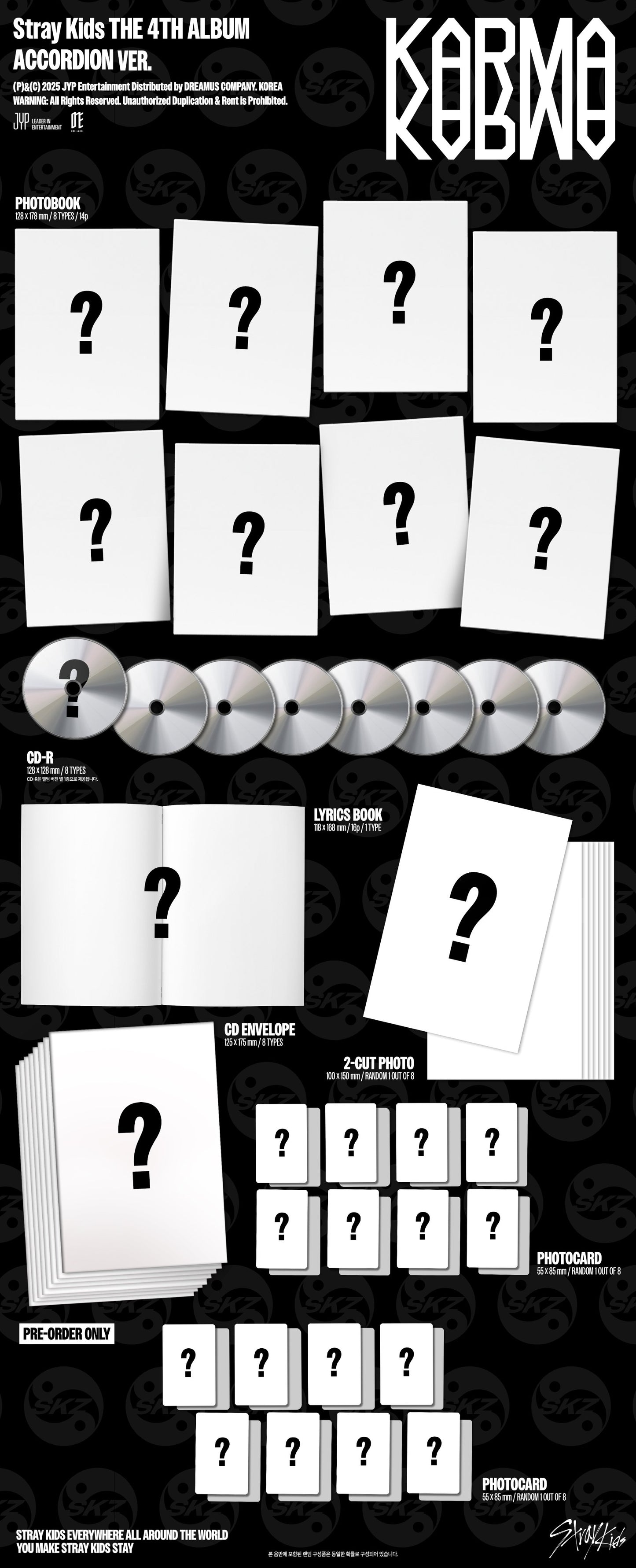 (PREVENTA) STRAY KIDS - 4th album [KARMA] + JYP GIFT
