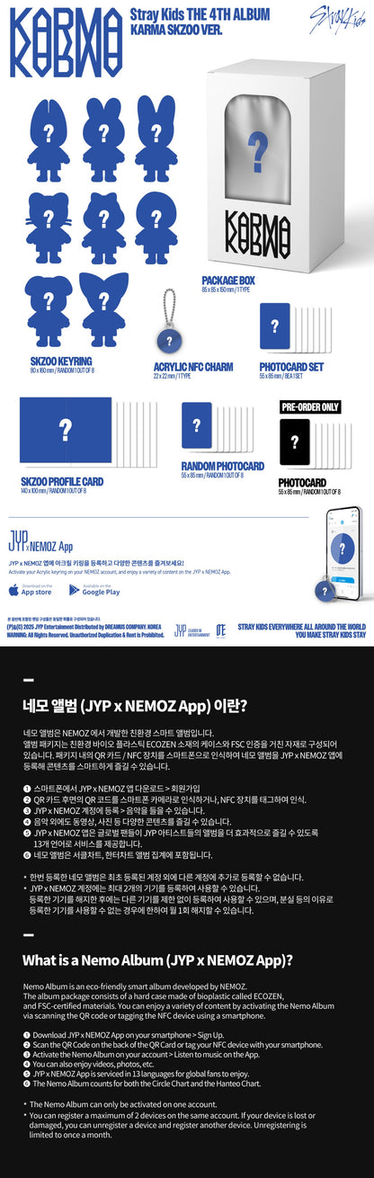 (PREVENTA) STRAY KIDS - 4th album [KARMA] + JYP GIFT