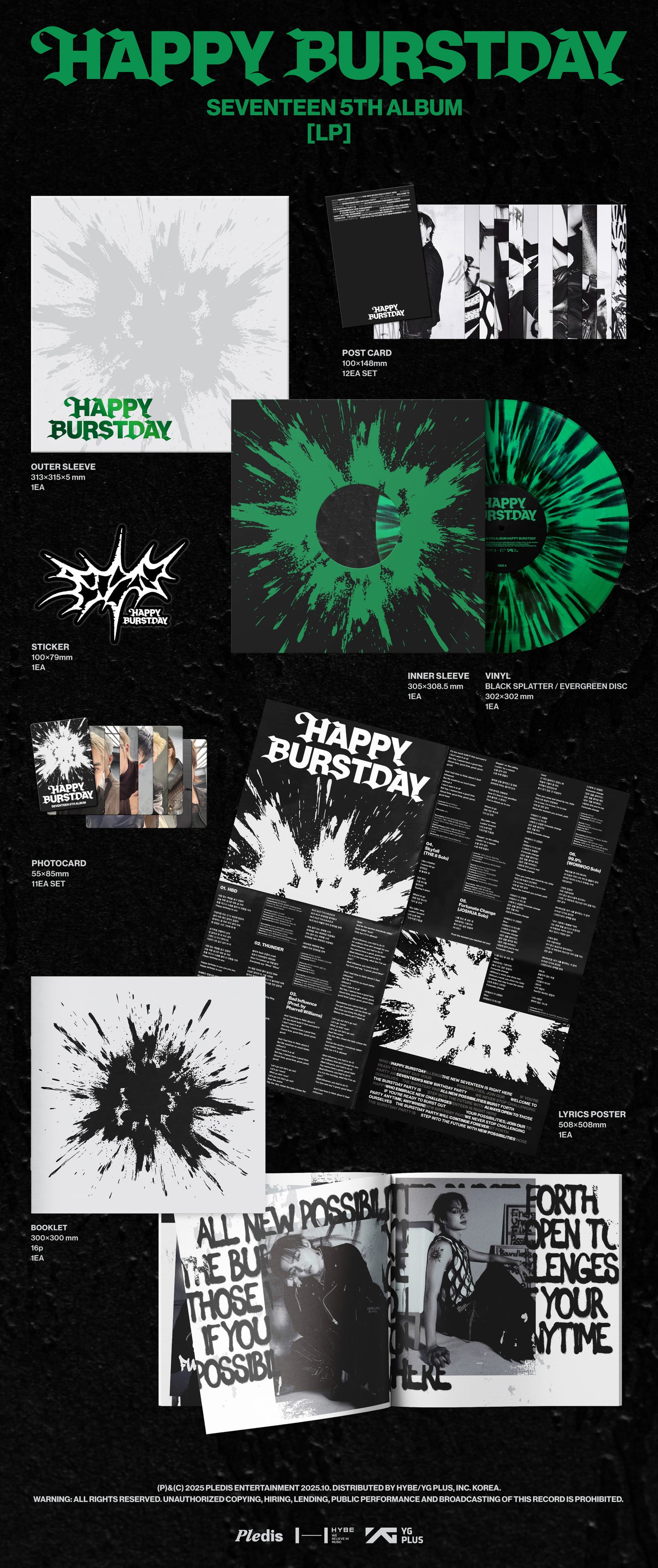 (PREVENTA) SEVENTEEN - 5th Album 'HAPPY BURSTDAY' [LP]