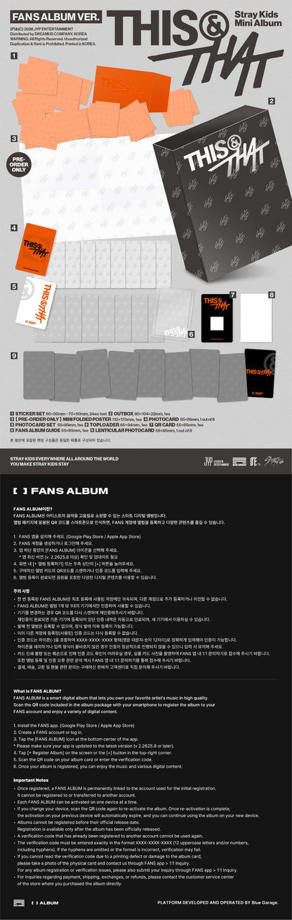 (PREVENTA) STRAY KIDS - mini album [THIS & THAT]