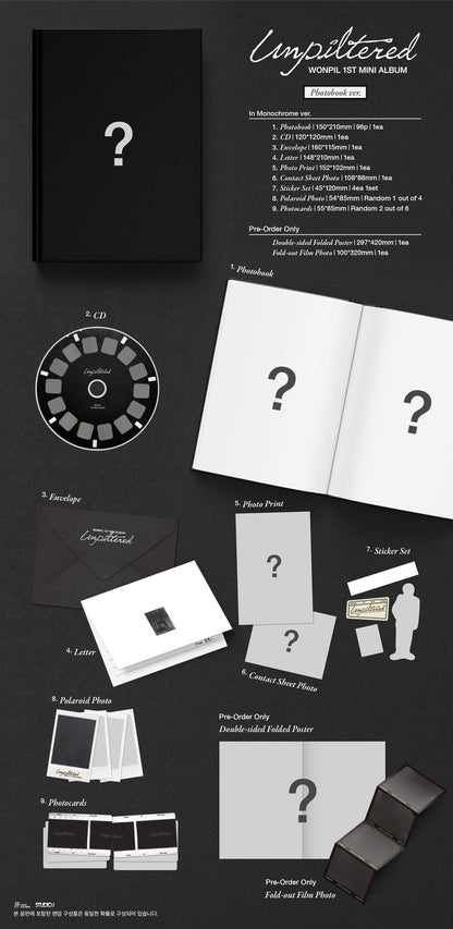 (PREVENTA) WONPIL (DAY6) - 1st Mini Album [UNPILTERED]