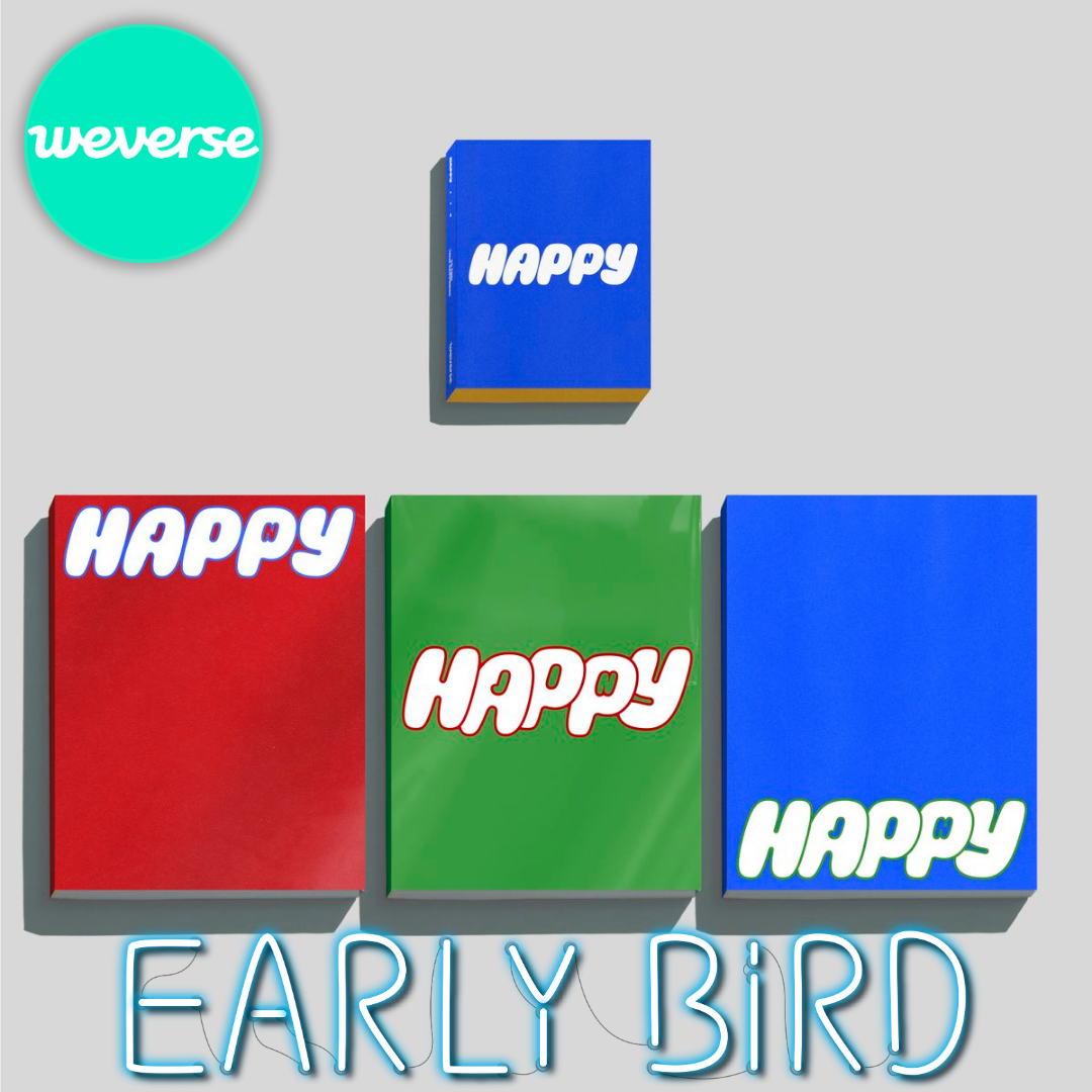 JIN (BTS) - [HAPPY] SOLO ALBUM (SET) + EARLY BIRD WEVERSE GIFT